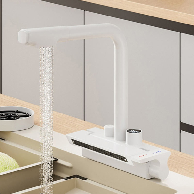 New 2023 Design Kitchen Faucet with Digital Temperature Control and Waterfall spray