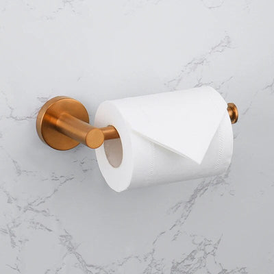 Brushed Rose gold traditional bathroom accessories