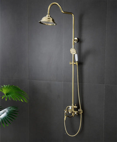 Elisabeth-Perrin Gold Exposed Victorian Shower System