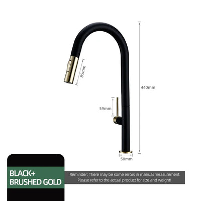 SEIKO- Tall pull out dual spray kitchen faucet