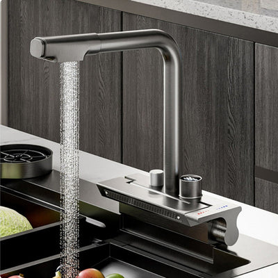 New 2023 Design Kitchen Faucet with Digital Temperature Control and Waterfall spray