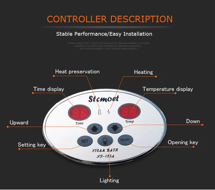 3KW 4.5kw Steam Generator for Shower 220V 380V Home Steam Machine Sauna Bath SPA Steam Shower with Digital Controller