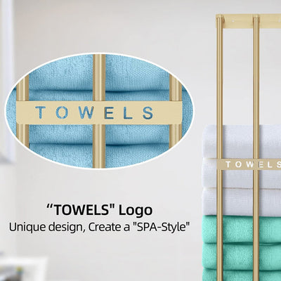 Wall mounted towel holder