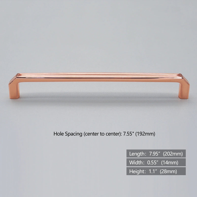 Copper satin Nordic design cabinet door handles and knobs