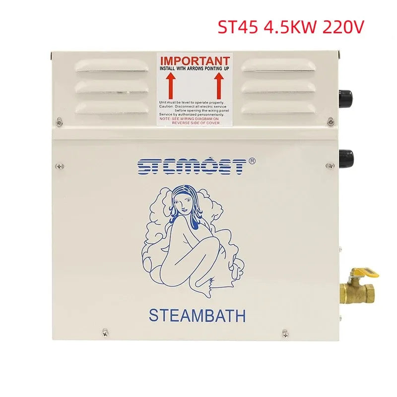 3KW 4.5kw Steam Generator for Shower 220V 380V Home Steam Machine Sauna Bath SPA Steam Shower with Digital Controller