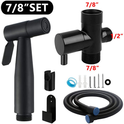 Black matte hand held bidet shattaf bidet sprayer kit