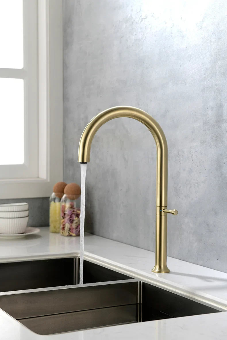 Hitachi- Copper Tall Kitchen Faucet