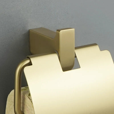 Brushed Gold  Bathroom Accessories Hardware Towel Bar Rail Toilet Paper Holder Towel Rack Hook Toilet Brush Soap Dispenser