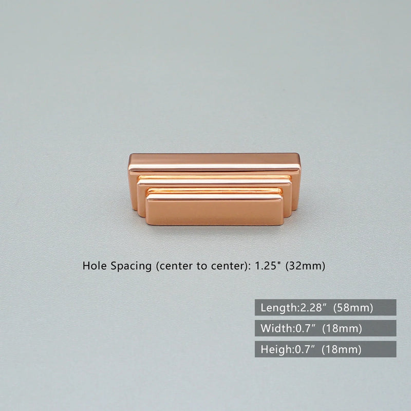 Copper satin Nordic design cabinet door handles and knobs