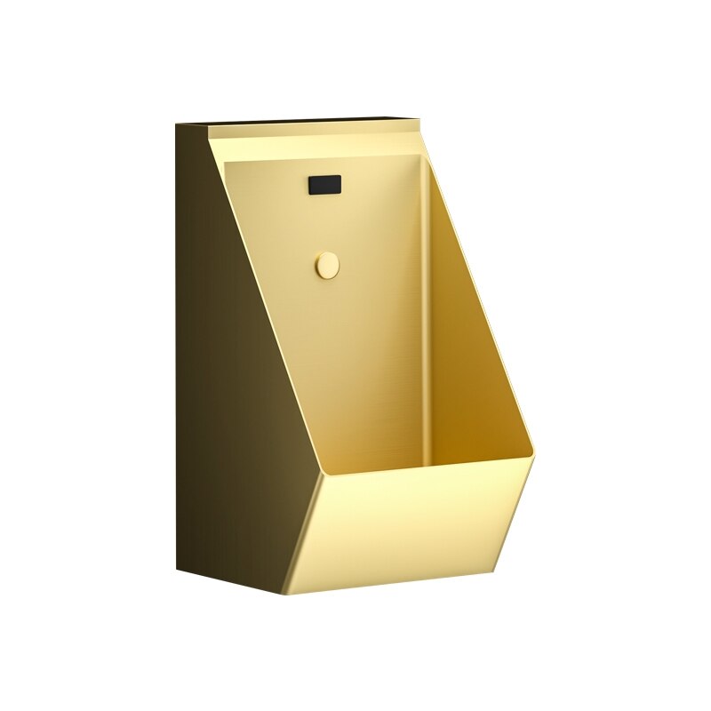 Brushed Gold Stainless Steel Commercial Grade Motion Sensor Touchless Urinal- 18 gauge