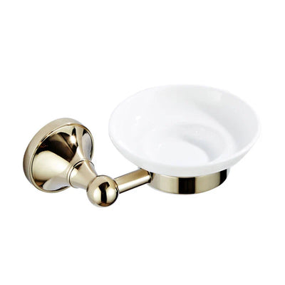 Gold polished victorian traditional bathroom accessories