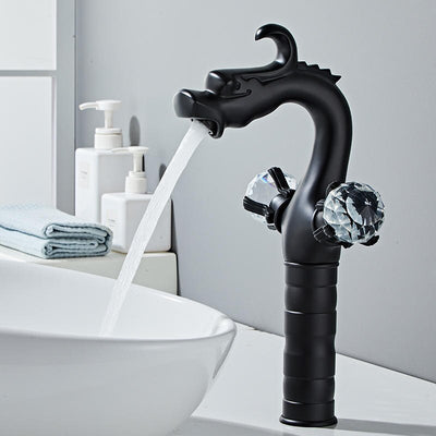 Dragon single hole Tall Vessel and short bathroom faucet