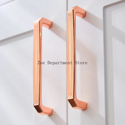 Copper satin Nordic design cabinet door handles and knobs