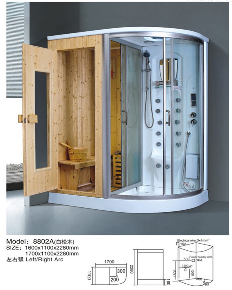 Multi Function Cabin Steam Sauna Room System 806B