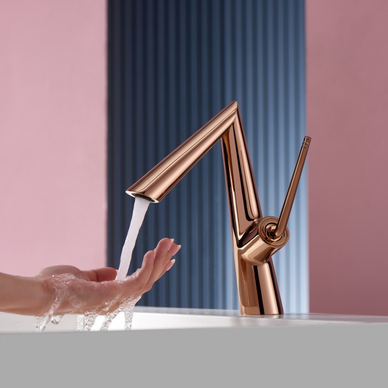 Luger-Modern Nordic Design Single Hole Bathroom Faucet