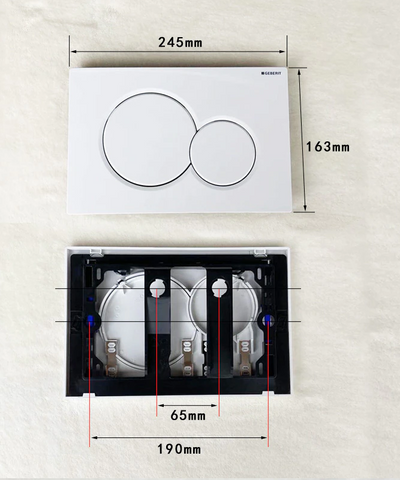 Gerebit Sigma Dual round Flush Actuator Buttom