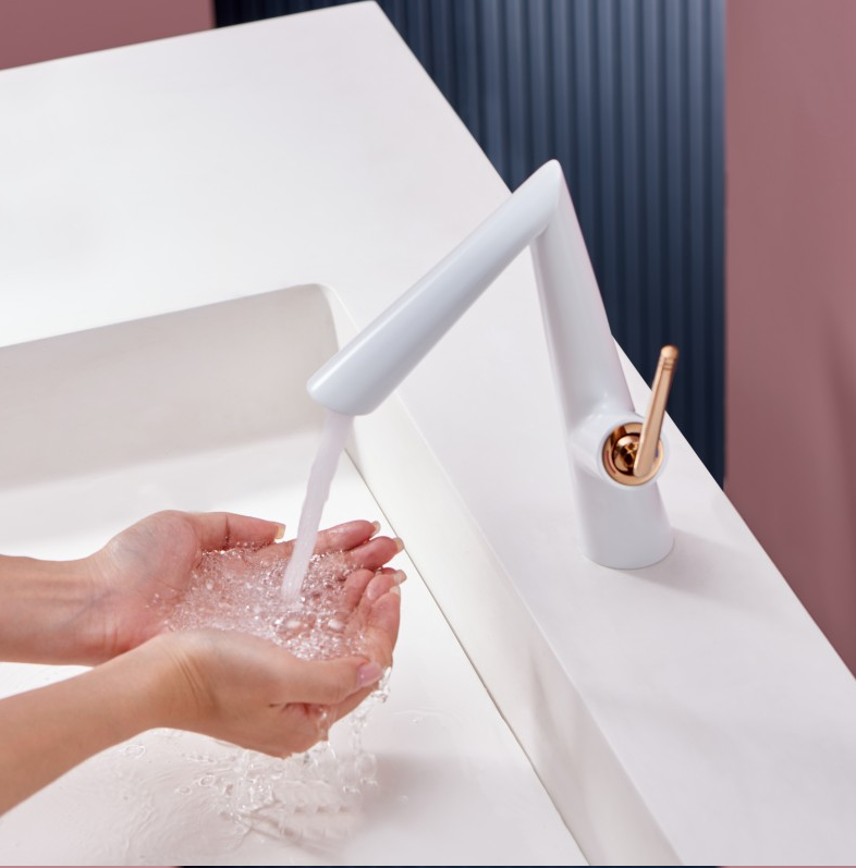 Luger-Modern Nordic Design Single Hole Bathroom Faucet