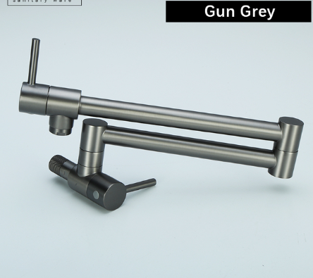 Grey gun wallmounted pot filler cold water faucet