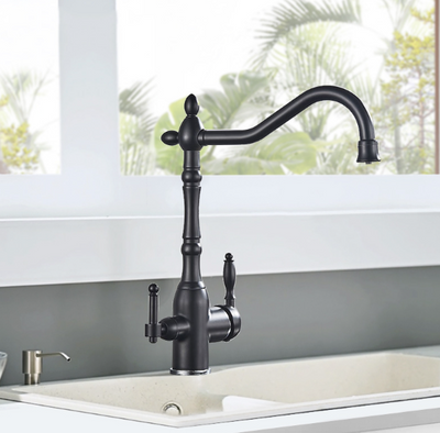 Gold Victorian 2 way reverse osmosis and kitchen faucet