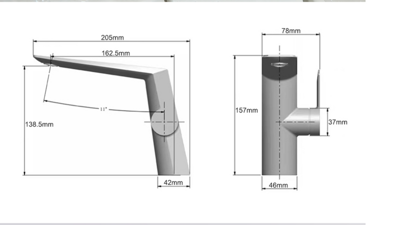 Sig 321- Black matte design single hole faucet