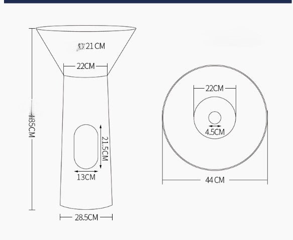 Nordic design stainless steel floorstanding pedestal bathroom basin sink