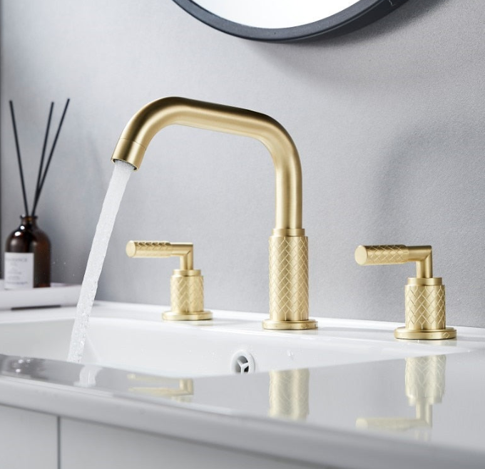 New Nordic design 2023 8" inch wide spread bathroom faucet