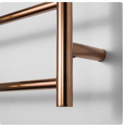 Rose Gold Polished Electric Hardwired CSA Towel Warmer Rack 110 volt 43""x24"
