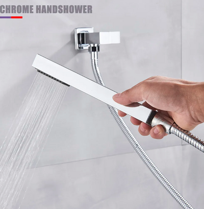 Chrome Square 2 Way pressure balance Thermostatic shower kit