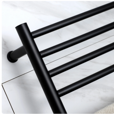 Black matte Electric Hardwired Towel Warmer CSA size 24"x43"