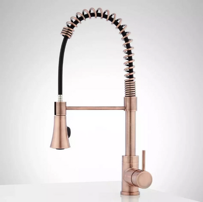 Copper Chef industrial kitchen faucet dual spray