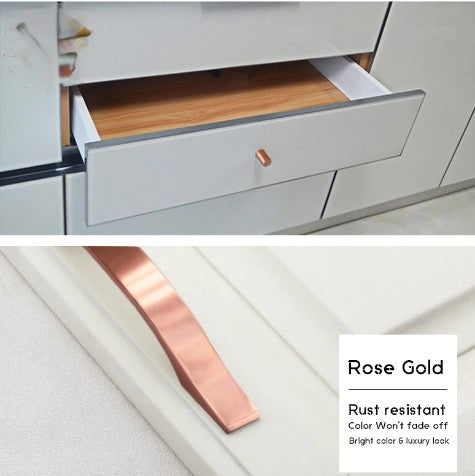 Copper satin Cabinet Door Drawer Handles and Knobs