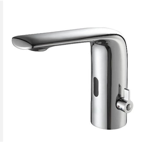 Chrome American commercial sensor single hole bathroom faucet