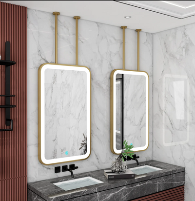 Custom-Rectangular LED pendant LED light celling mounted bathroom mirror