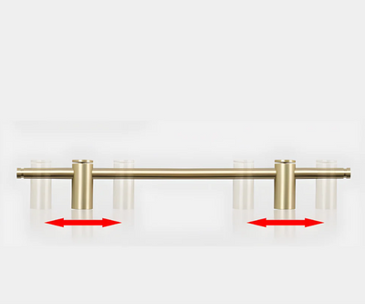 Nordic- heavy brass modern pulls simple brushed gold light luxury pulls cabinet adjustable long handle cabinet handle