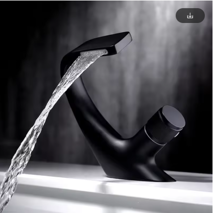 Niagara Waterfall Black single hole faucet