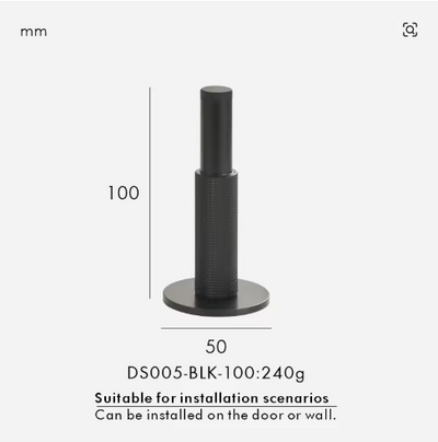 Brass Knurled Door Stops Bathroom Door Room Stopper Heavy Duty Floor Wall Mount Bumper Door Holder Catch Antique Brass