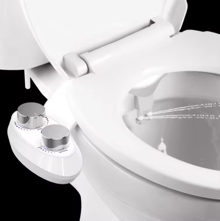 Non-electric bidet toilet Self cleaning nozzle bidet toilet seat attachment