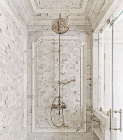 Victoria-Gold-Chrome  Polished Brass Victorian Exposed Thermostatic Shower system
