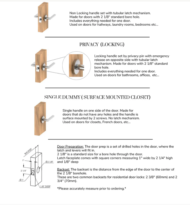 Zurich-Door handle lock black with brushed gold knurled