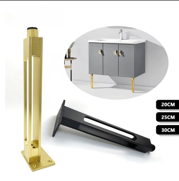 Brushed Gold Bathroom Vanity Adjustable Legs X 2 pieces