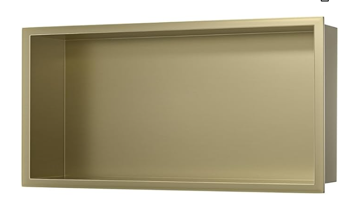 Black-Brushed gold wall niche stainless steel 18 gauge