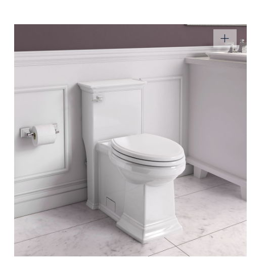 American Standard-TOWN SQUARE® S  Town Square® S One-Piece 1.28 gpf/4.8 Lpf Chair Height Elongated Toilet With Seat