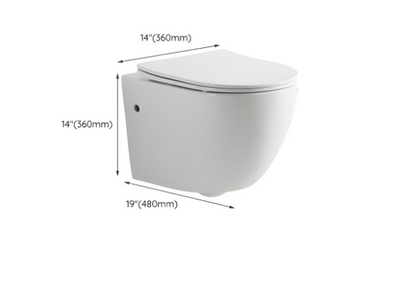 Color wall hung toilet bow, button and cistern toilet tank set