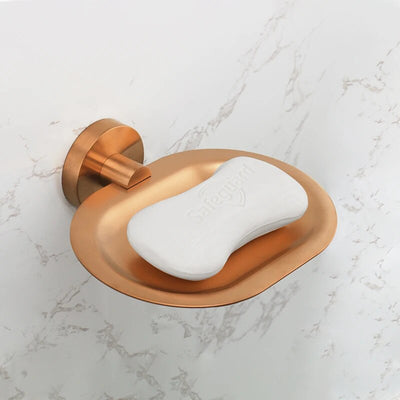 Brushed Rose gold traditional bathroom accessories