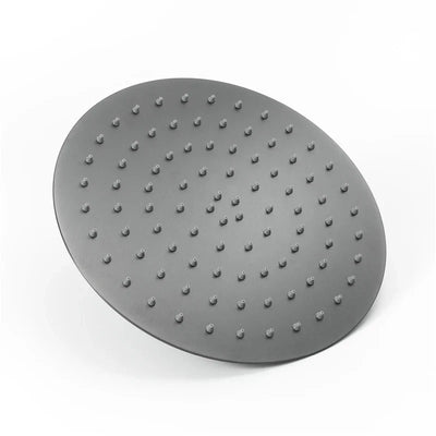 Gun Gray Gunmetal matte round  2 and 3 way function diverter shower set