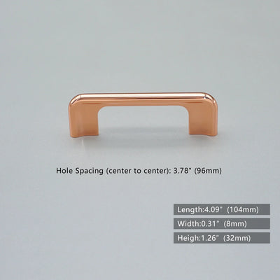 Copper satin Nordic design cabinet door handles and knobs