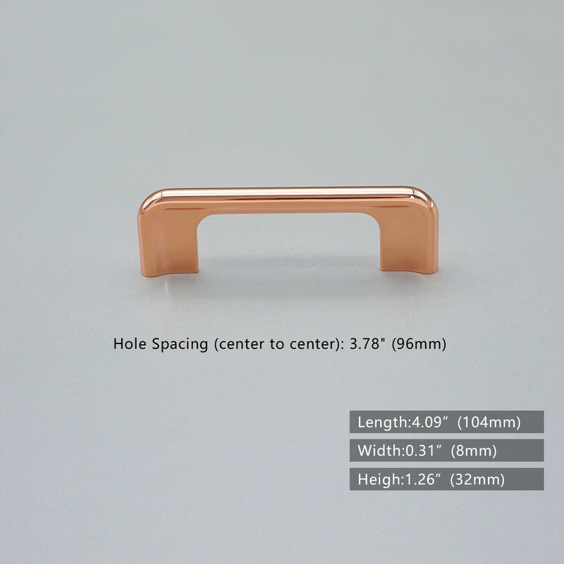 Copper satin Nordic design cabinet door handles and knobs