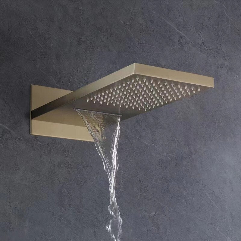 Waterfall big rainfall shower head concealed wall shower head Top wall in shower Big shower Head