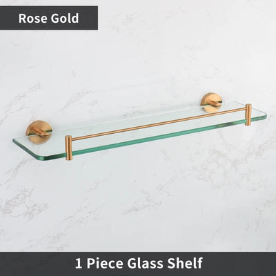 Brushed Rose gold traditional bathroom accessories