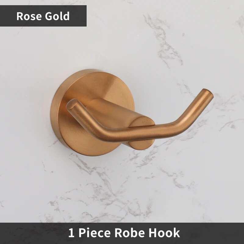 Brushed Rose gold traditional bathroom accessories